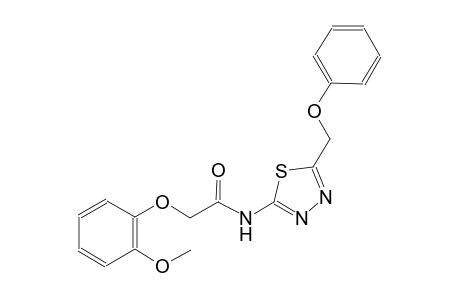 2-(2-methoxyphenoxy)-N-[5-(phenoxymethyl)-1,3,4-thiadiazol-2-yl]acetamide
