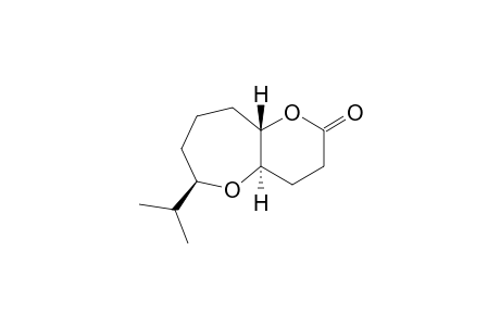 3-Isopropyl-9-oxo-2,8-dioxa-trans-bicyclo[5.4.0]undecane-1,3-trans-lactone