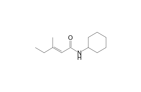 (E)-N-Cyclohexyl-3-methyl-2-pentenamide