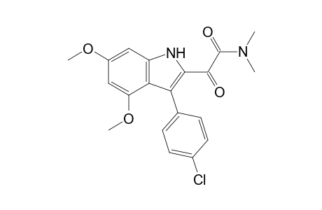 N,N-Dimethyl-2-(3'-(4"-chlorophenyl)-4',6'-dimethoxyindol-2'-yl)glyoxylamide