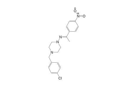4-(4-chlorobenzyl)-N-[(E)-1-(4-nitrophenyl)ethylidene]-1-piperazinamine