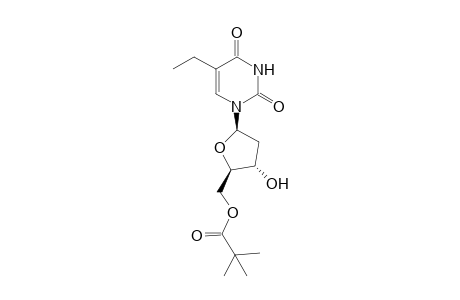 2'-deoxy-5-ethyluridine, 5'-pivalate