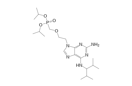 Diisopropyl{2-[2-amino-6-((2,4-dimethylpentane-3-yl)amino)-9H-purine-9-yl] ethoxy}methylphosphonate