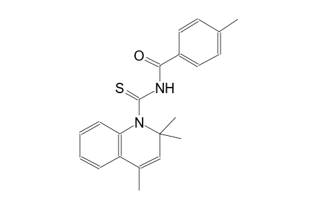 4-methyl-N-[(2,2,4-trimethyl-1(2H)-quinolinyl)carbothioyl]benzamide