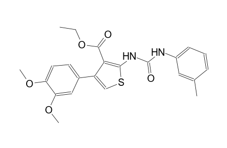 ethyl 4-(3,4-dimethoxyphenyl)-2-[(3-toluidinocarbonyl)amino]-3-thiophenecarboxylate