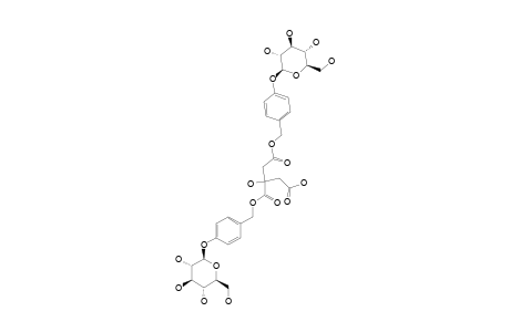 PARISHIN-B;1,2-BIS-[4-(BETA-D-GLOCOPYRANOSYLOXY)-BENZYL]-CITRATE