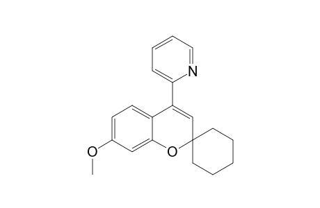 2,2-Spirocyclohexyl-7-methoxy-4-(2-pyridyl)-2H-1-benzopyran