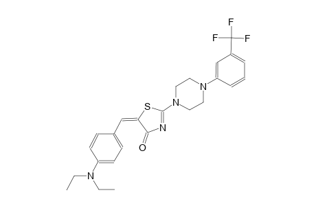 (5E)-5-[4-(diethylamino)benzylidene]-2-{4-[3-(trifluoromethyl)phenyl]-1-piperazinyl}-1,3-thiazol-4(5H)-one