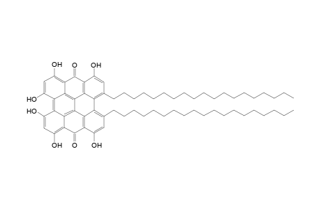 1,3,4,6,8-Hexahydroxy-10,11-bis(nonadecyl-phenanthro[1,10,9,8-o,p,q,r,a]-perylene-7,14-dione
