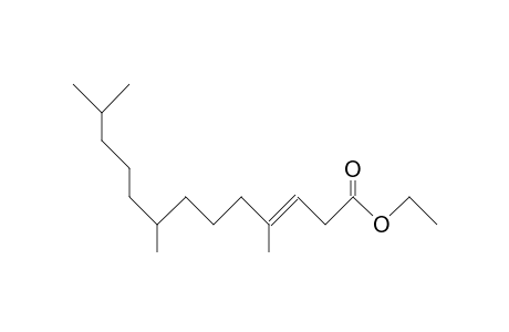 4,8,12-Trimethyl-trans-3-tridecenoic acid, ethyl ester