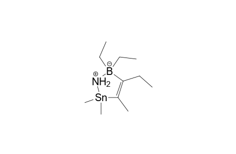 Boron, [2-(aminodimethylstannyl)-1-ethyl-1-propenyl-C,N]diethyl-, (t-4)-