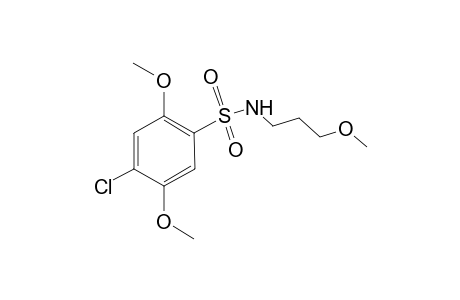 4-Chloro-2,5-dimethoxy-N-(3-methoxypropyl)benzene-1-sulfonamide