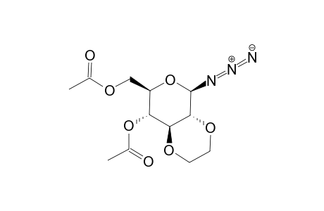 .beta.-D-Glucopyranosyl azide, 2,3-O-1,2-ethanediyl-, 4,6-diacetate