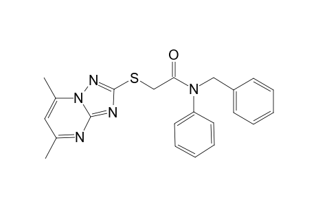 Acetamide, 2-[(5,7-dimethyl[1,2,4]triazolo[1,5-a]pyrimidin-2-yl)thio]-N-phenyl-N-(phenylmethyl)-