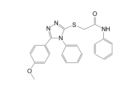 2-{[5-(4-methoxyphenyl)-4-phenyl-4H-1,2,4-triazol-3-yl]sulfanyl}-N-phenylacetamide