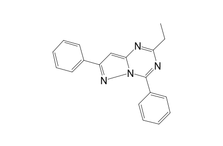 4,7-DIPHENYL-2-ETHYLPYRAZOLO[1,5-a]-s-TRIAZINE
