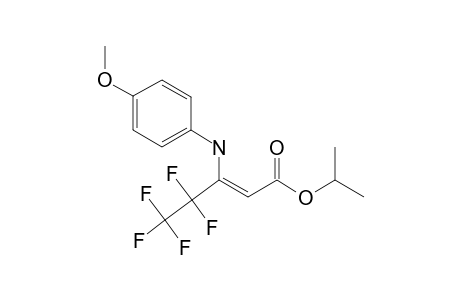 ISOPROPYL-4,4,5,5,5-PENTAFLUORO-3-(4-METHOXYANILINO)-2-PENTENOATE;(Z)-ENAMINO-TAUTOMER