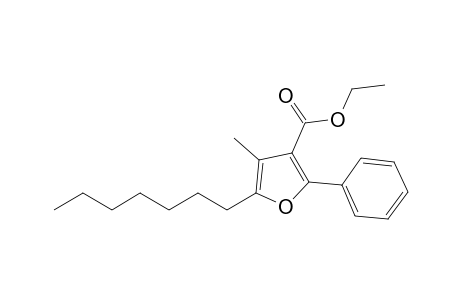 2-Phenyl-3-(ethoxycarbonyl)-4-methyl-5-heptylfuran