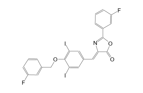 (4Z)-4-{4-[(3-fluorobenzyl)oxy]-3,5-diiodobenzylidene}-2-(3-fluorophenyl)-1,3-oxazol-5(4H)-one