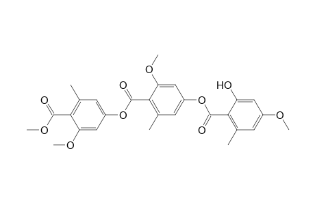 3-Methoxy-4-methoxycarbonyl-5-methylphenyl 4-(2-hydroxy-4-methoxy-6-methylbenzoyloxy)-2-methoxy-6-methylbenzoate