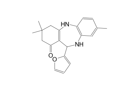 11-(2-furyl)-3,3,8-trimethyl-2,3,4,5,10,11-hexahydro-1H-dibenzo[b,e][1,4]diazepin-1-one