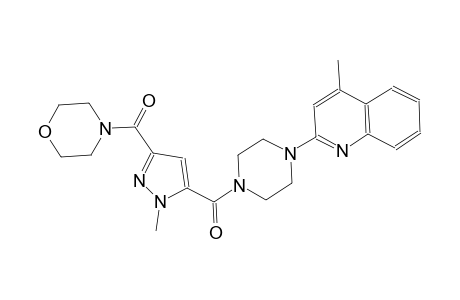 4-methyl-2-(4-{[1-methyl-3-(4-morpholinylcarbonyl)-1H-pyrazol-5-yl]carbonyl}-1-piperazinyl)quinoline