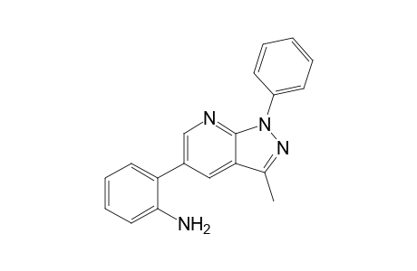 5-(2-Aminophenyl)-3-methyl-1-phenylpyrazolo[3,4-b]pyridine