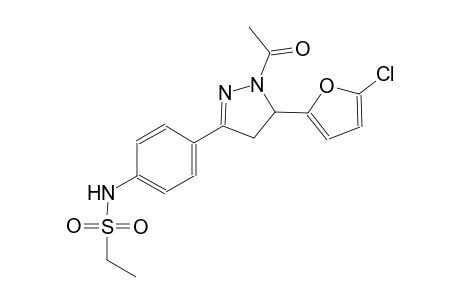 ethanesulfonamide, N-[4-[1-acetyl-5-(5-chloro-2-furanyl)-4,5-dihydro-1H-pyrazol-3-yl]phenyl]-