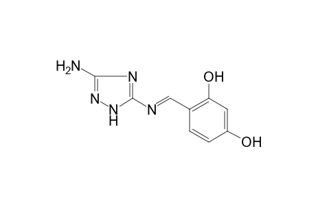 4-((E)-[(3-Amino-1H-1,2,4-triazol-5-yl)imino]methyl)-1,3-benzenediol