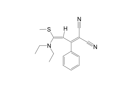 2-CYANO-5-METHYLTHIO-5-DIMETHYLAMINO-3-PHENYL-PENTA-2,4-DIENE-NITRILE