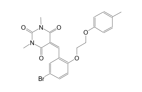 2,4,6(1H,3H,5H)-pyrimidinetrione, 5-[[5-bromo-2-[2-(4-methylphenoxy)ethoxy]phenyl]methylene]-1,3-dimethyl-