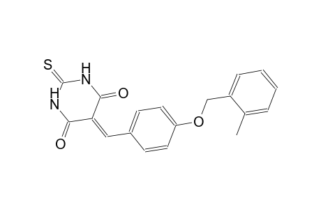 5-{4-[(2-methylbenzyl)oxy]benzylidene}-2-thioxodihydro-4,6(1H,5H)-pyrimidinedione