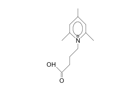 1-(3-Carboxy-propyl)-2,4,6-trimethyl-pyridinium cation