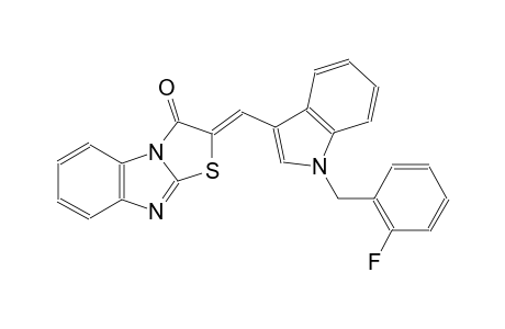 (2Z)-2-{[1-(2-fluorobenzyl)-1H-indol-3-yl]methylene}[1,3]thiazolo[3,2-a]benzimidazol-3(2H)-one