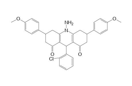 10-amino-9-(2-chlorophenyl)-3,6-di(4-methoxyphenyl)-2,3,4,5,6,7,9,10-octahydroacridine-1,8-dione