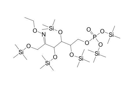 D-Fructose, 1,3,4,5-tetrakis-O-(trimethylsilyl)-, O-ethyloxime, 6-[bis(trimethylsilyl) phosphate]
