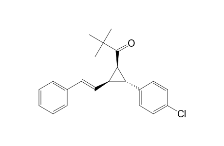 1-(tert-Butylcarbonyl)-trans-2-(4-chlorophenyl)-cis-3-(2-phenylvinyl)cyclopropane