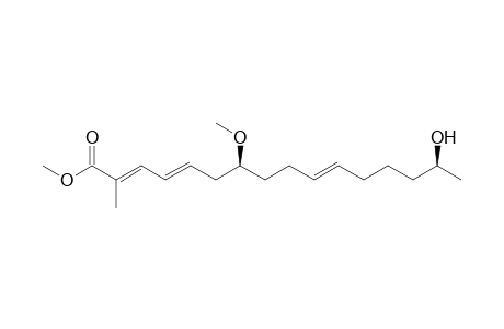 (2E,4E,7S,10E,15S)-15-hydroxy-7-methoxy-2-methyl-hexadeca-2,4,10-trienoic acid methyl ester