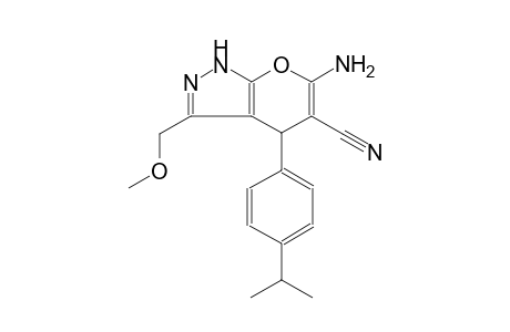 pyrano[2,3-c]pyrazole-5-carbonitrile, 6-amino-1,4-dihydro-3-(methoxymethyl)-4-[4-(1-methylethyl)phenyl]-