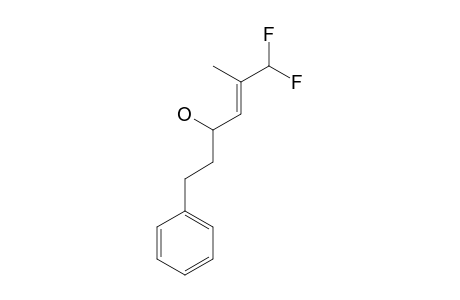 (E)-6,6-DIFLUORO-5-METHYL-1-PHENYLHEX-4-EN-3-OL