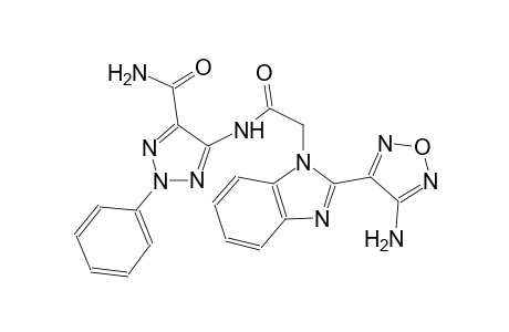 1H-benzimidazole-1-acetamide, N-[5-(aminocarbonyl)-2-phenyl-2H-1,2,3-triazol-4-yl]-2-(4-amino-1,2,5-oxadiazol-3-yl)-