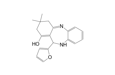 11-(2-furyl)-3,3-dimethyl-3,4,10,11-tetrahydro-2H-dibenzo[b,e][1,4]diazepin-1-ol
