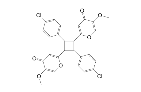 1,3-bis(5'-Methoxy-4'-pyron-2'-yl)-2,4-bis(p-chlorophenyl)cyclobutane - Dimer