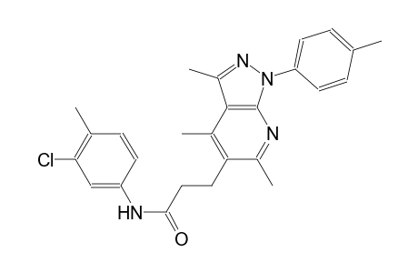 1H-pyrazolo[3,4-b]pyridine-5-propanamide, N-(3-chloro-4-methylphenyl)-3,4,6-trimethyl-1-(4-methylphenyl)-