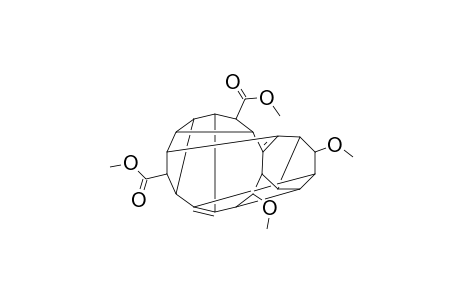 Dimethyl 13-anti,18-anti-Dimethoxynonacyclo[12.6.0.0(2,6).0(4,11).0(5,9).0.(7,20).0(10,17).0(12,16).0(15.19)]icosa-1(20),10-dien-3-syn,8-syn-dicaboxylate