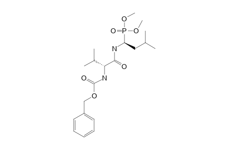 DIMETHYL-N-(BENZYLOXYCARBONYL)-L-VALYL-(2-DECARBOXY-L-LEUCIN-2-YL)-PHOSPHONATE
