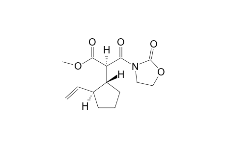 (2R)-2-[(1R,2S)-2-ethenylcyclopentyl]-3-oxo-3-(2-oxo-3-oxazolidinyl)propanoic acid methyl ester