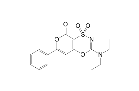 3-(N,N-Diethylamino)-6-phenyl-1,1,8-trioxo-1H-1-.lambda(6).-pyrano[3,4-e]-(1,4,3)-oxathiazine