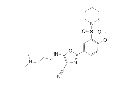 4-oxazolecarbonitrile, 5-[[3-(dimethylamino)propyl]amino]-2-[4-methoxy-3-(1-piperidinylsulfonyl)phenyl]-