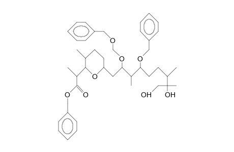 6R-(8,9-Dihydroxy-3R,7S,8-trime-4R-benzyloxy-2R-benzyloxy-meoxy-no-nyl).alpha.(R),3S-dime-tetrahydro-2S-pyranyl-acetic ac